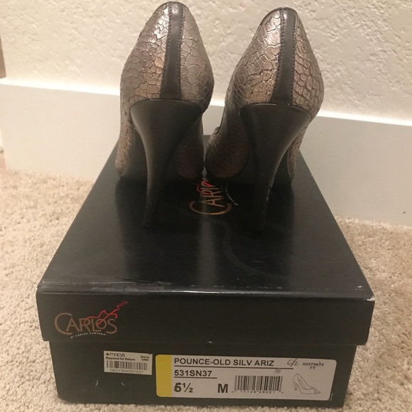 Carlos Santana pounce-old silver ariz heels - Picture 3 of 4